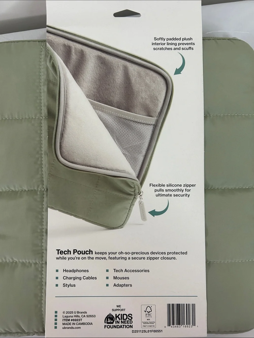 Tech Pouch 10x10 Tablet Sleeve - Sage